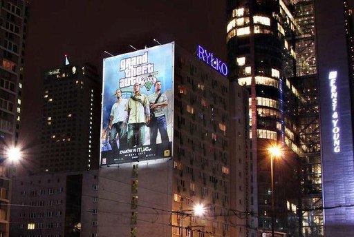Grand Theft Auto V - Реклама игры в Польше